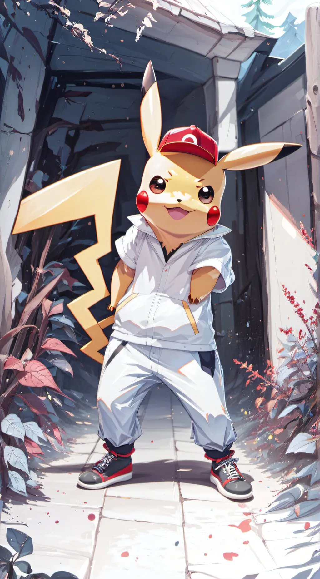 ai character: Pikachu background
