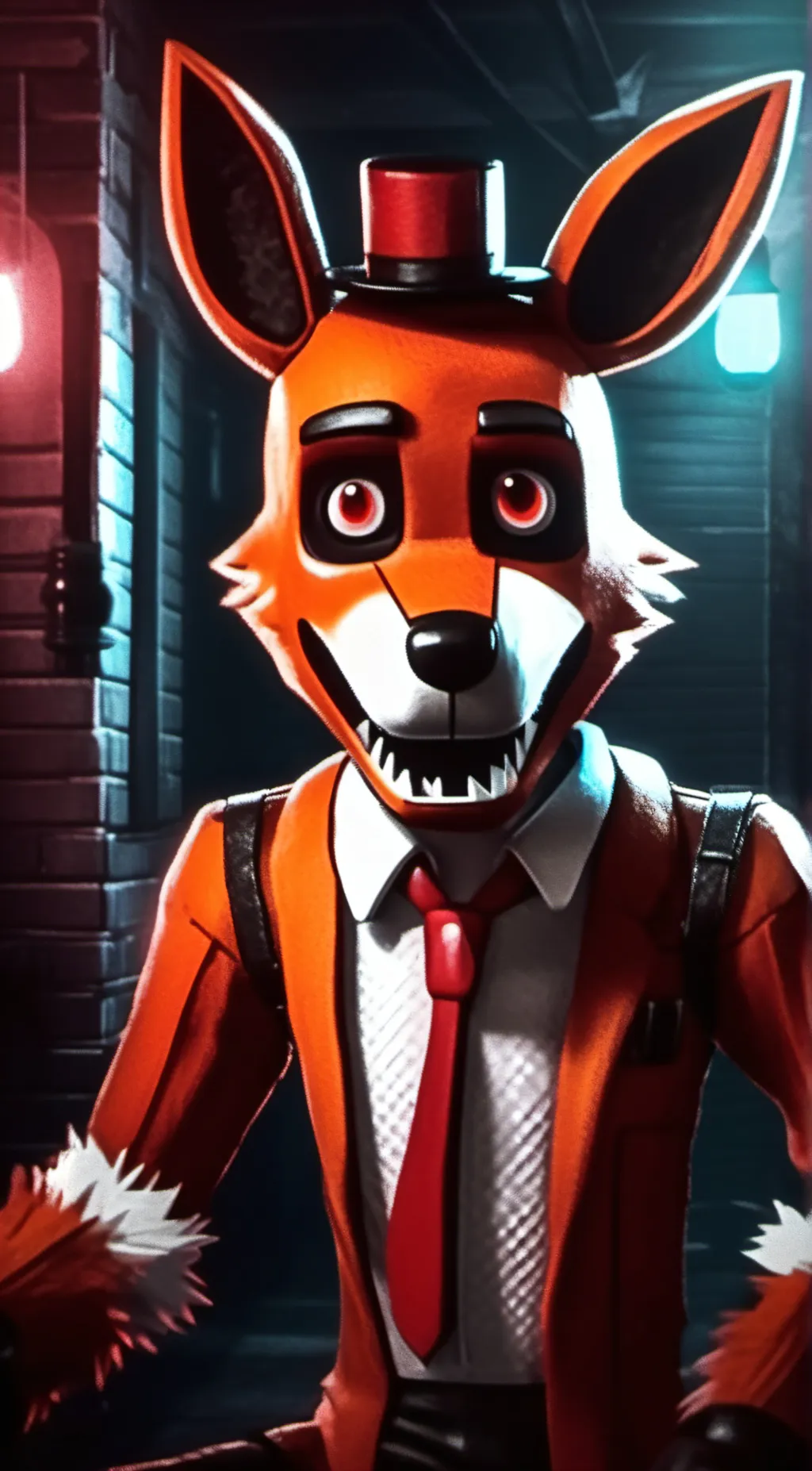 ai character: Foxy background
