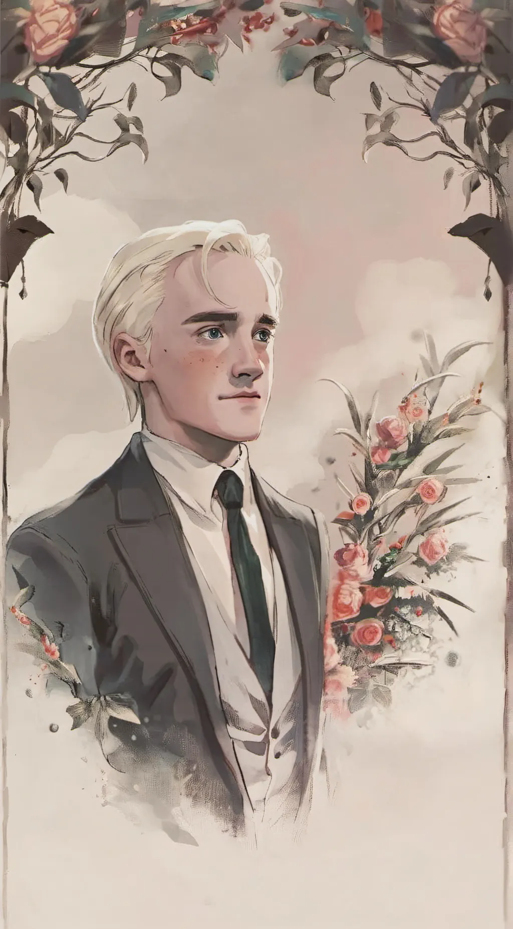 ai character: Draco Malfoy  background