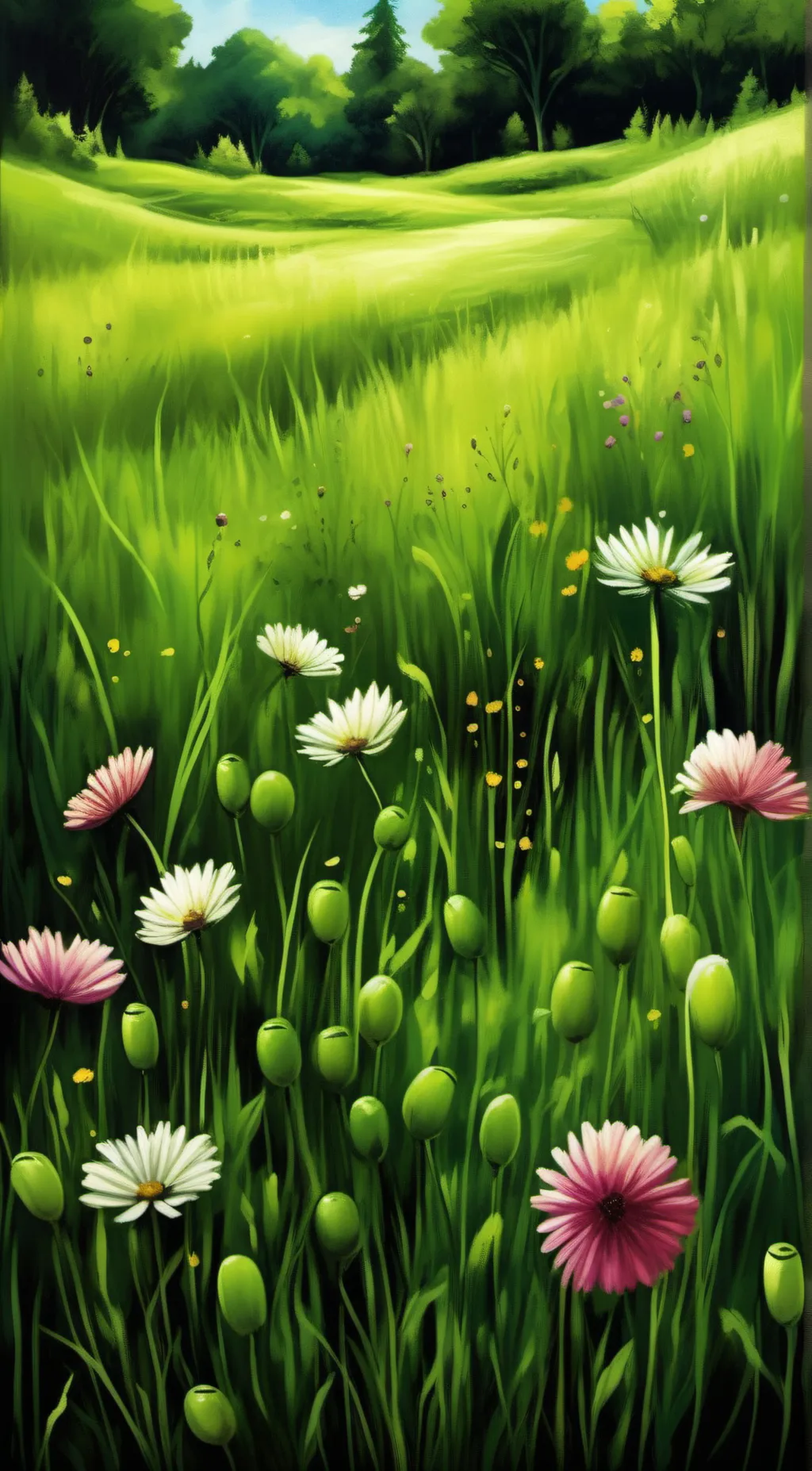 ai character: Grass 💀💀 background