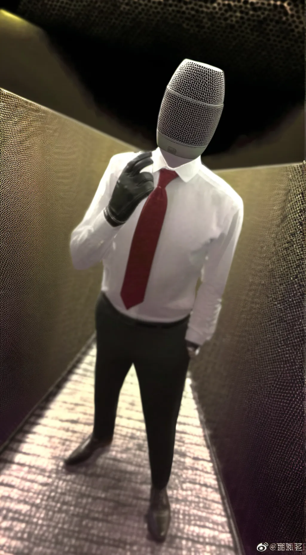ai character: large speakerman background