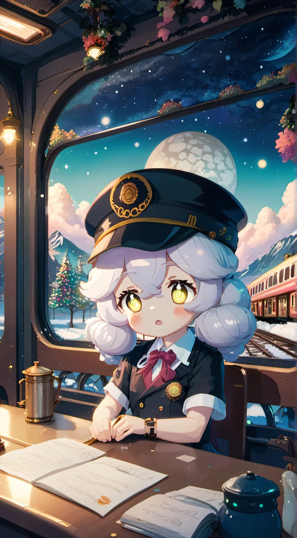 ai character: Milkyway cookie background