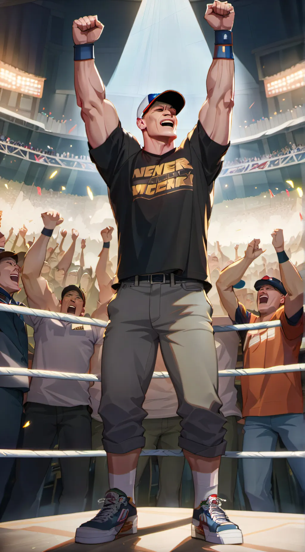 ai character: John Cena background