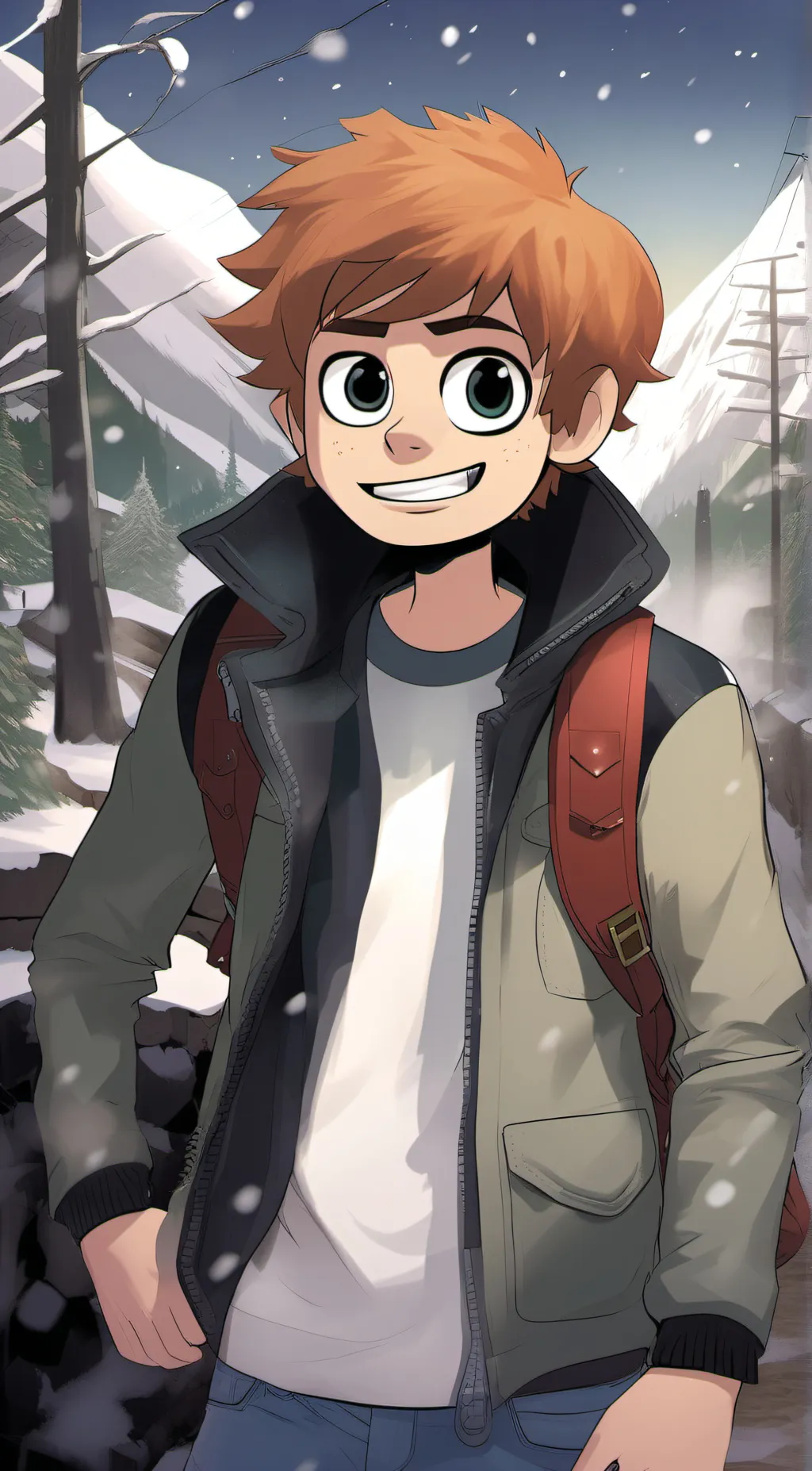 ai character: Scott Pilgrim background