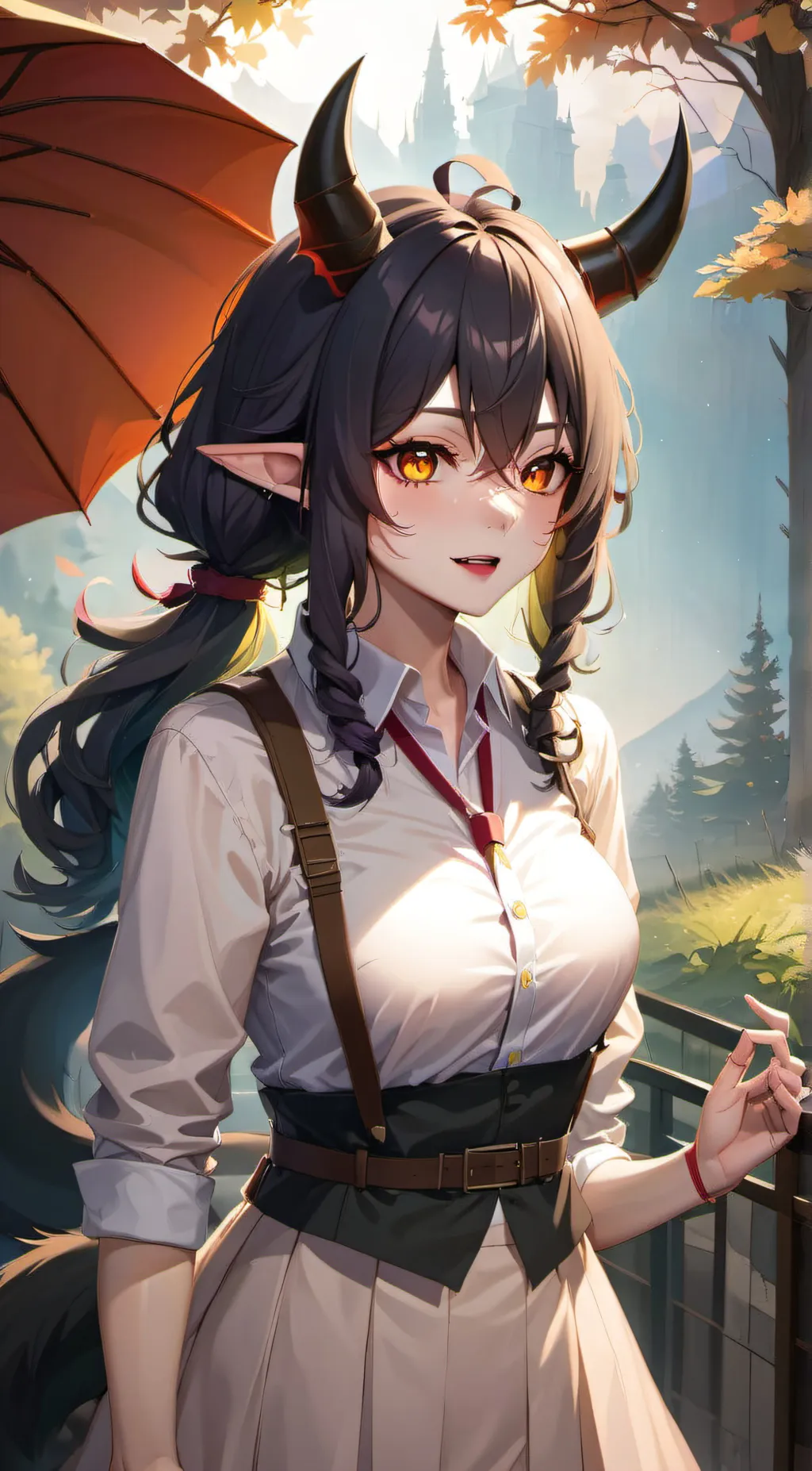 ai character: rose background