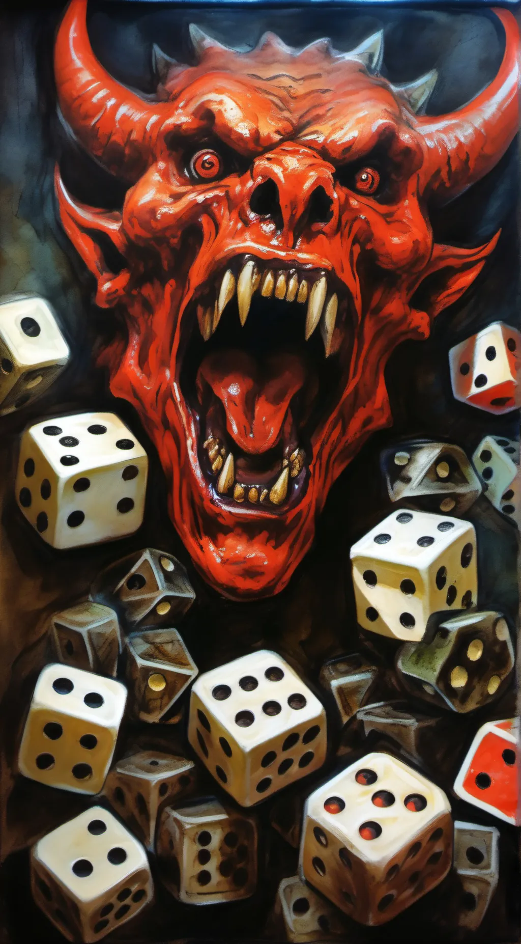 ai character: devil background