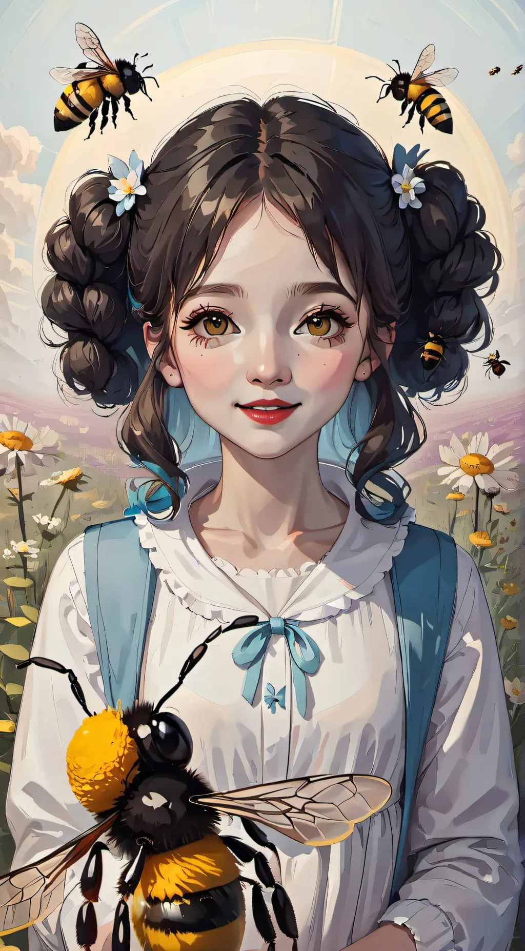 ai character: Beatrix saladena background