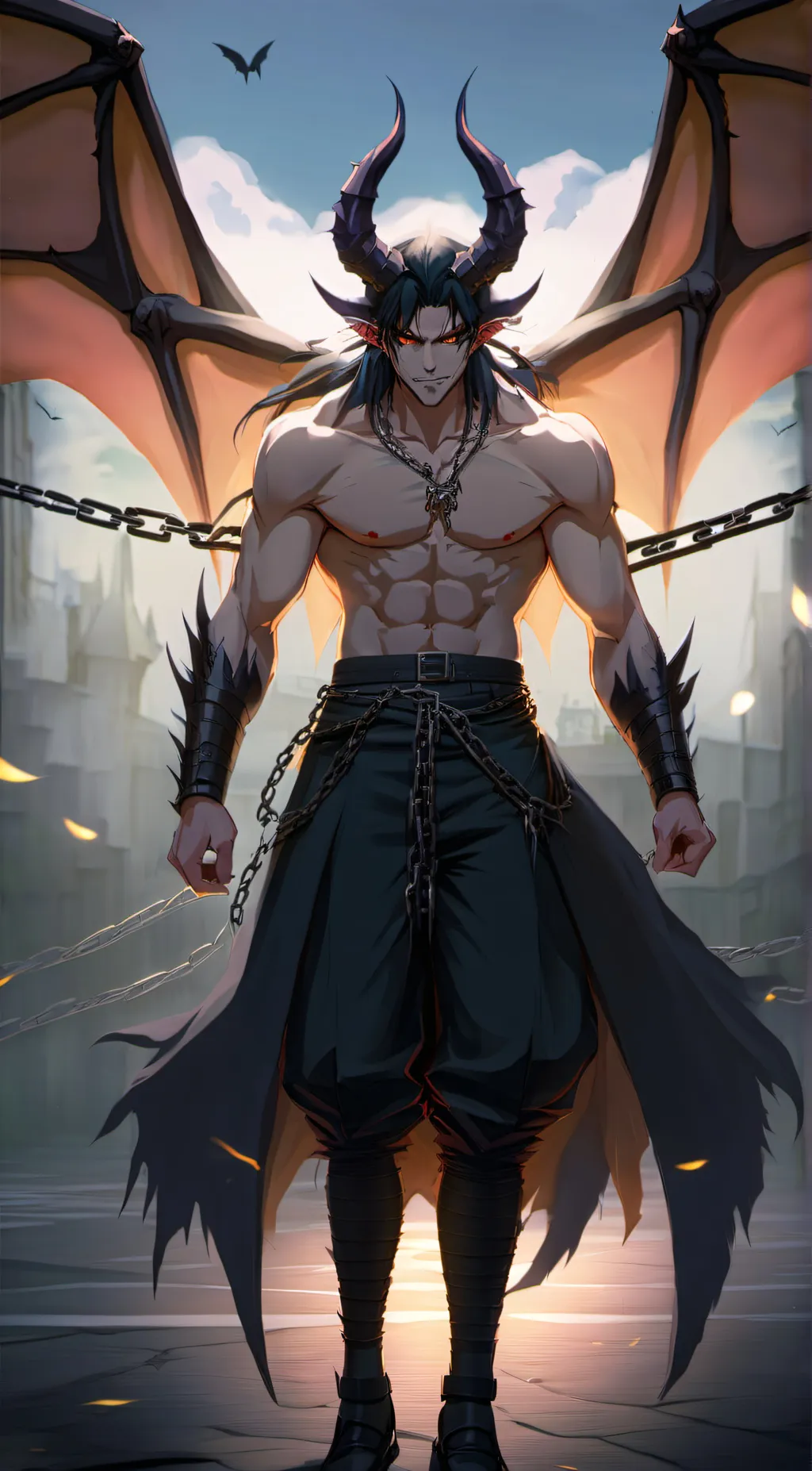 ai character: Damien  background
