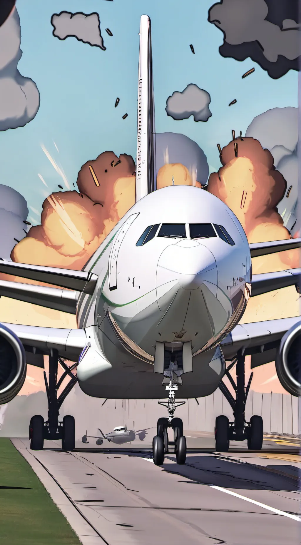 ai character: explode plane 2.0 background