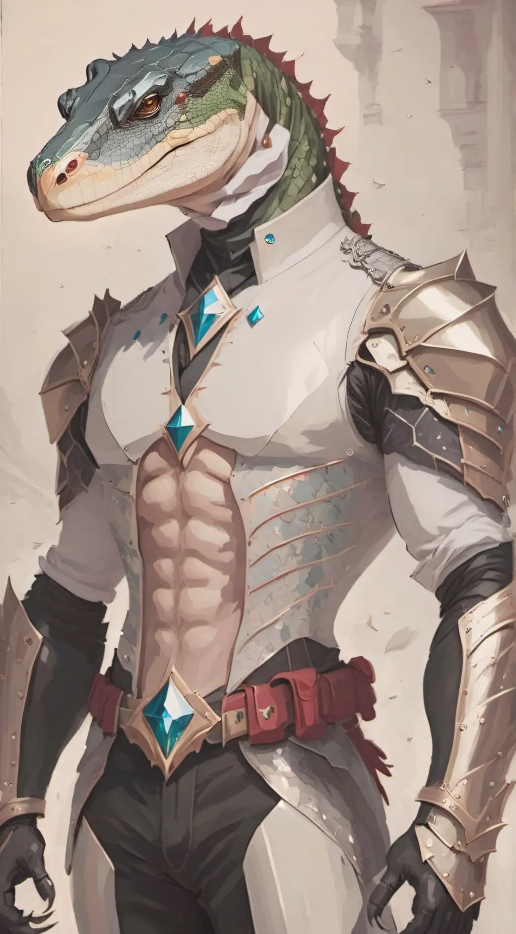 ai character: protector reptile background