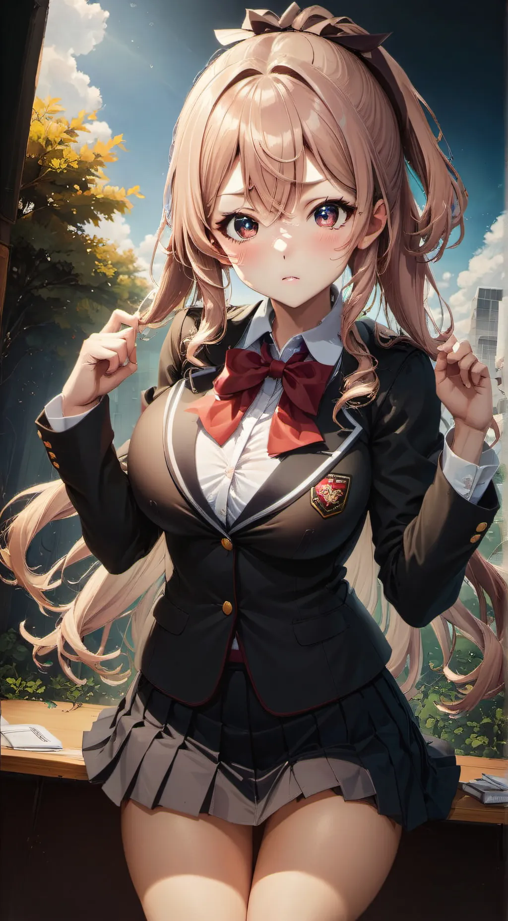 ai character: 資優生-美羽 background