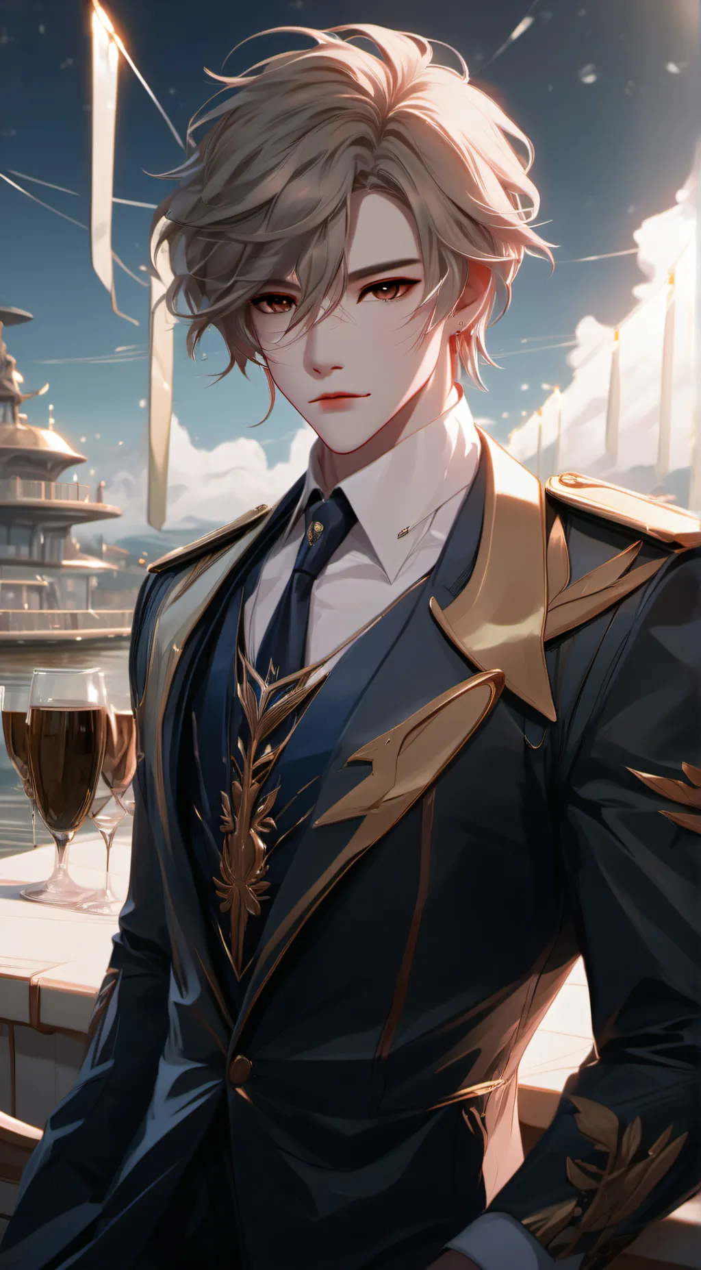 ai character: Leo  background