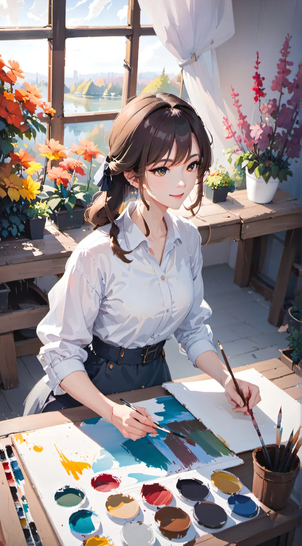 ai character: Mia background