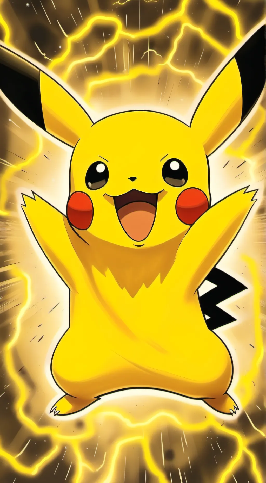 ai character: Pikachu background