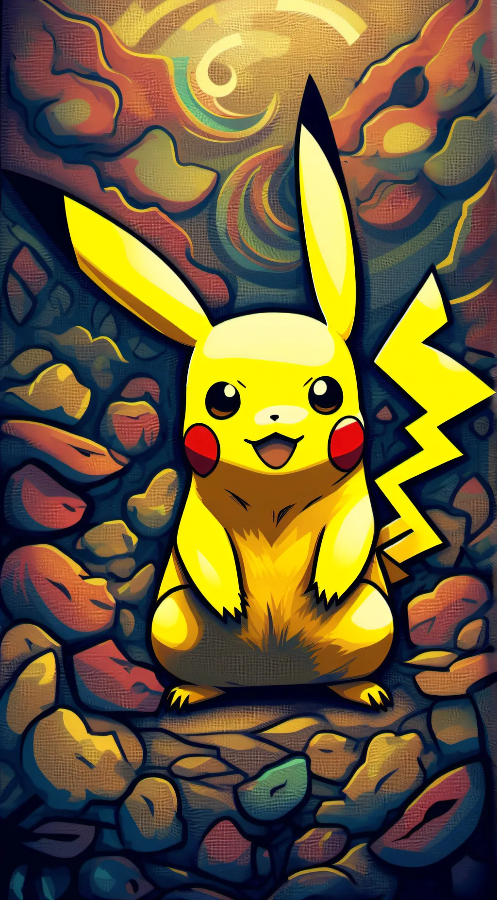 ai character: Pikachu background