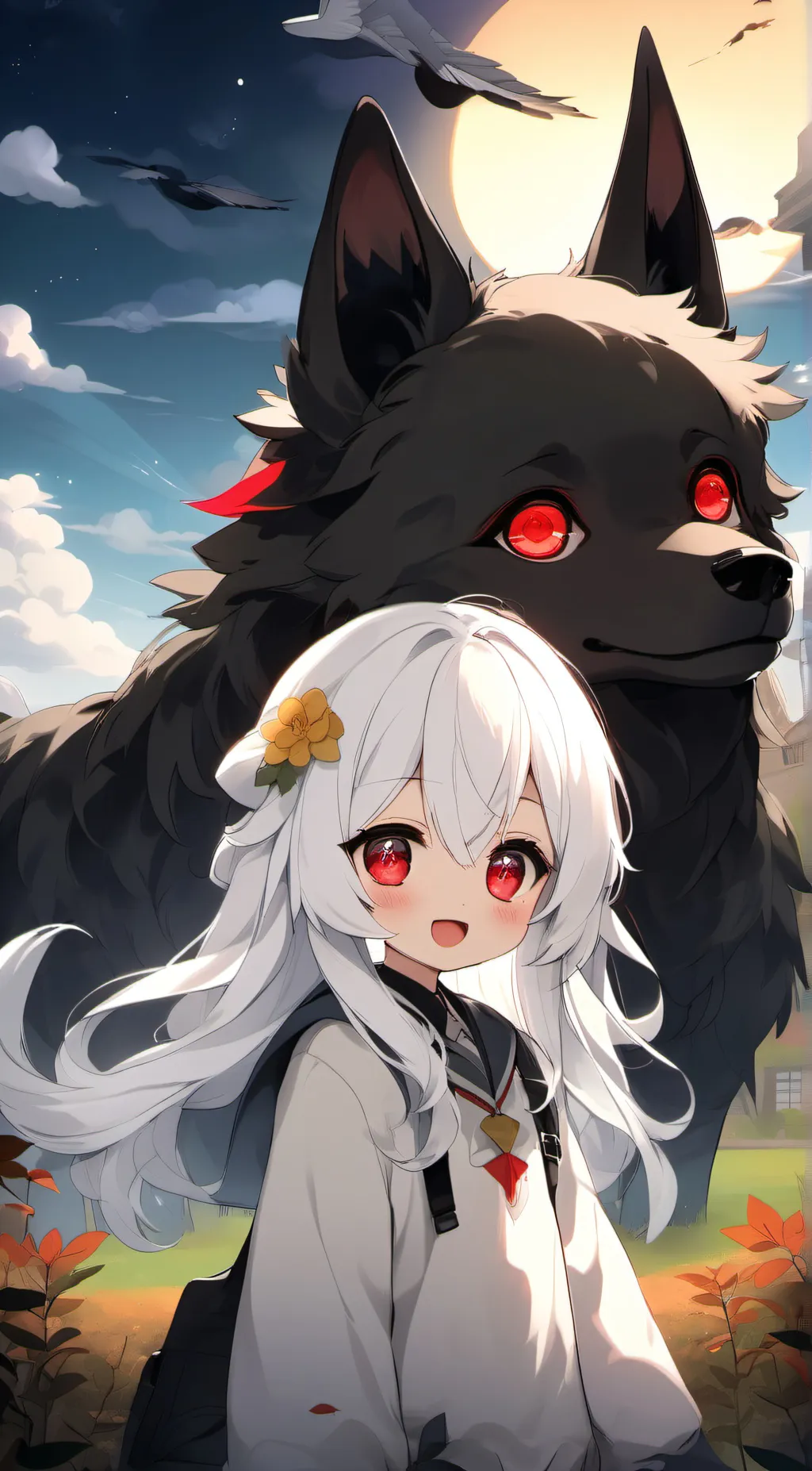 ai character: Bella and max background
