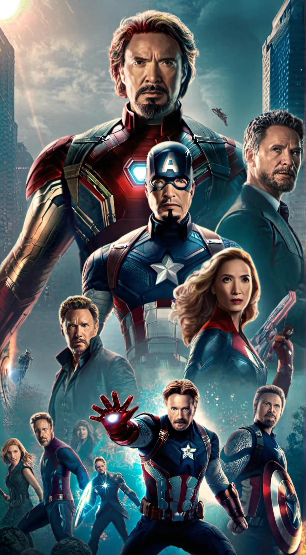 ai character: The Avengers background