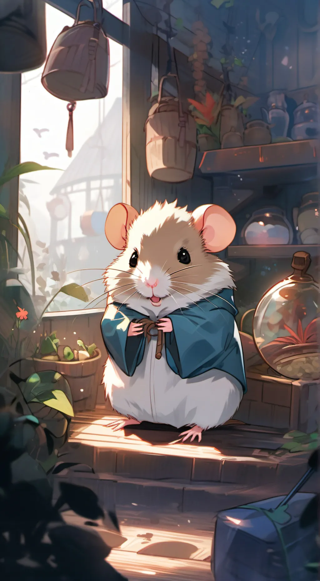 ai character: Hampter background