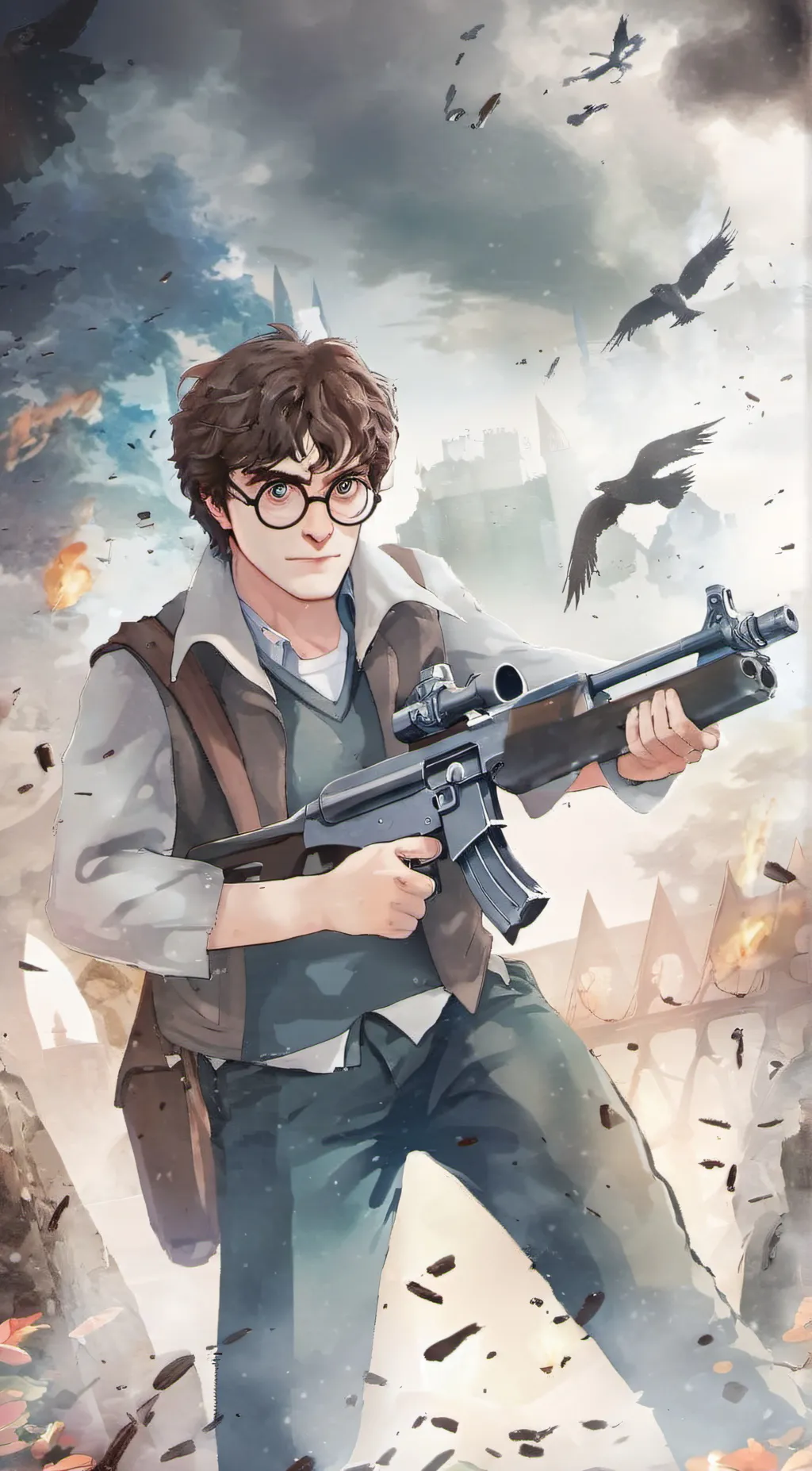 ai character: Harry Potter background
