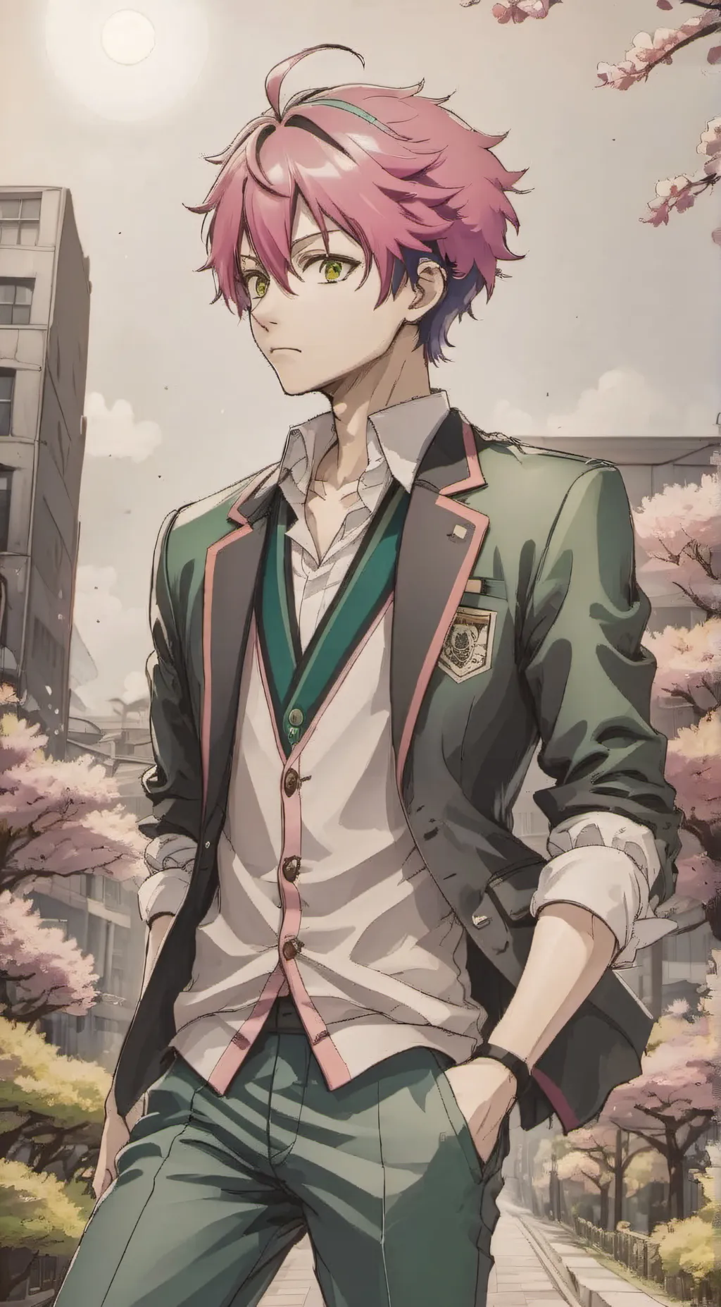 ai character: Saiki. K background