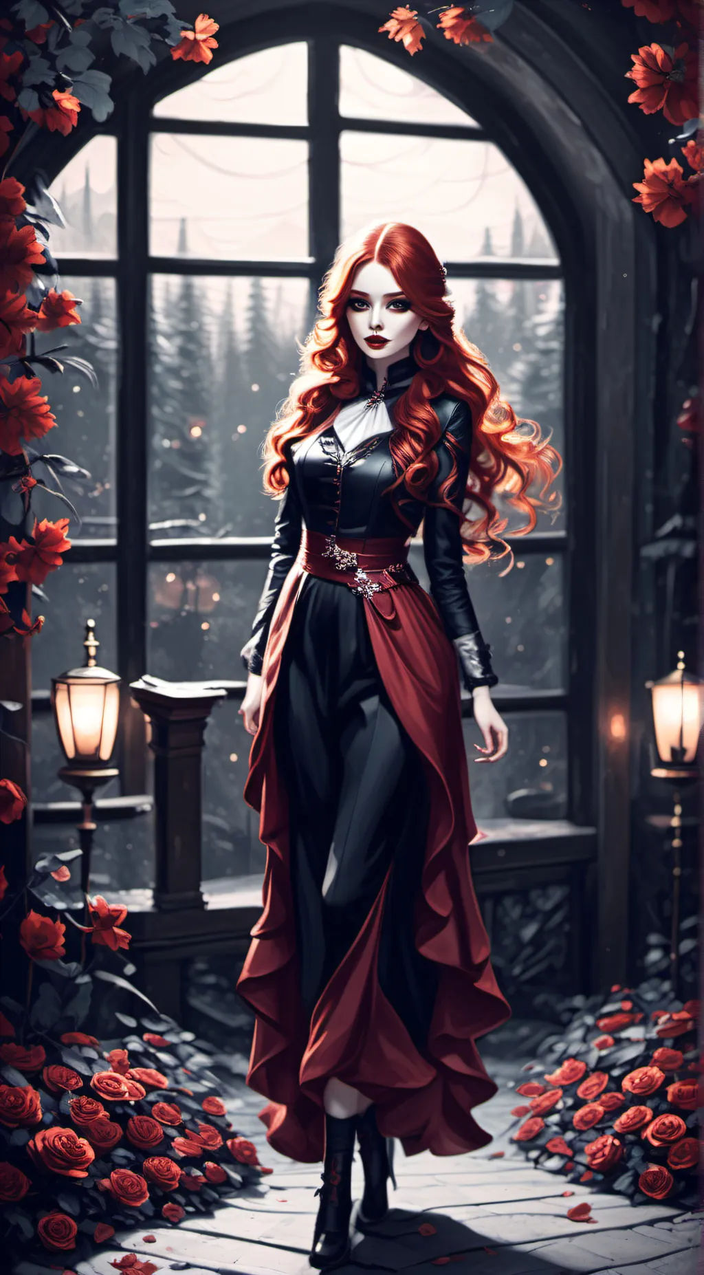 ai character: Moon(Vampire) background