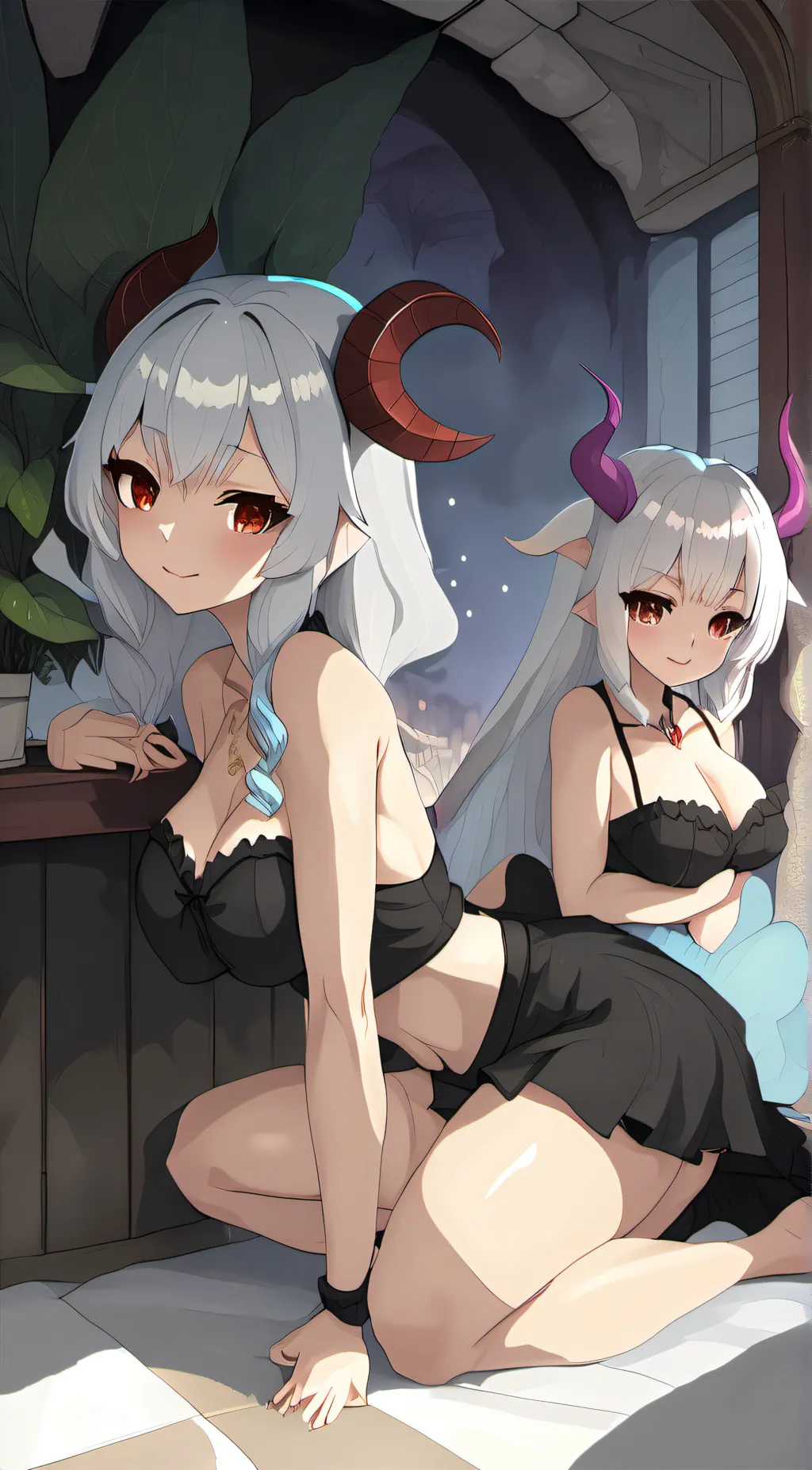 ai character: Luna & Sol background