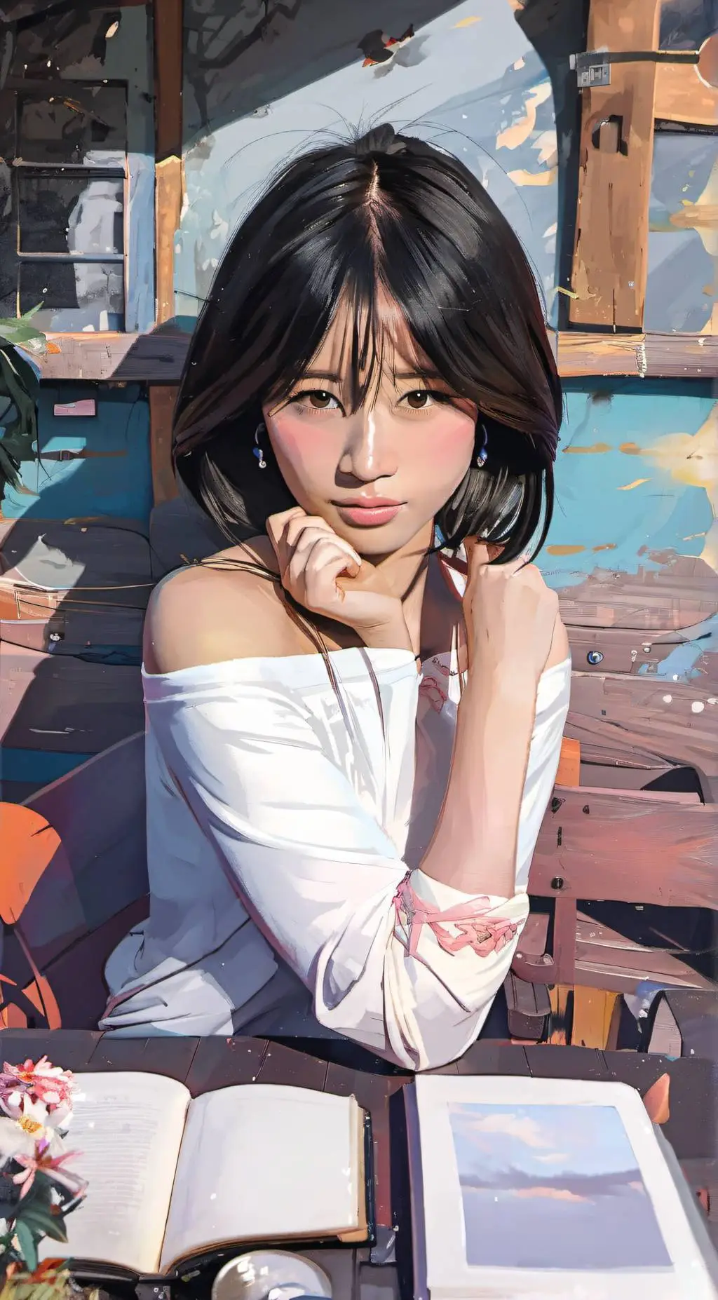 ai character: Princess amilia  background