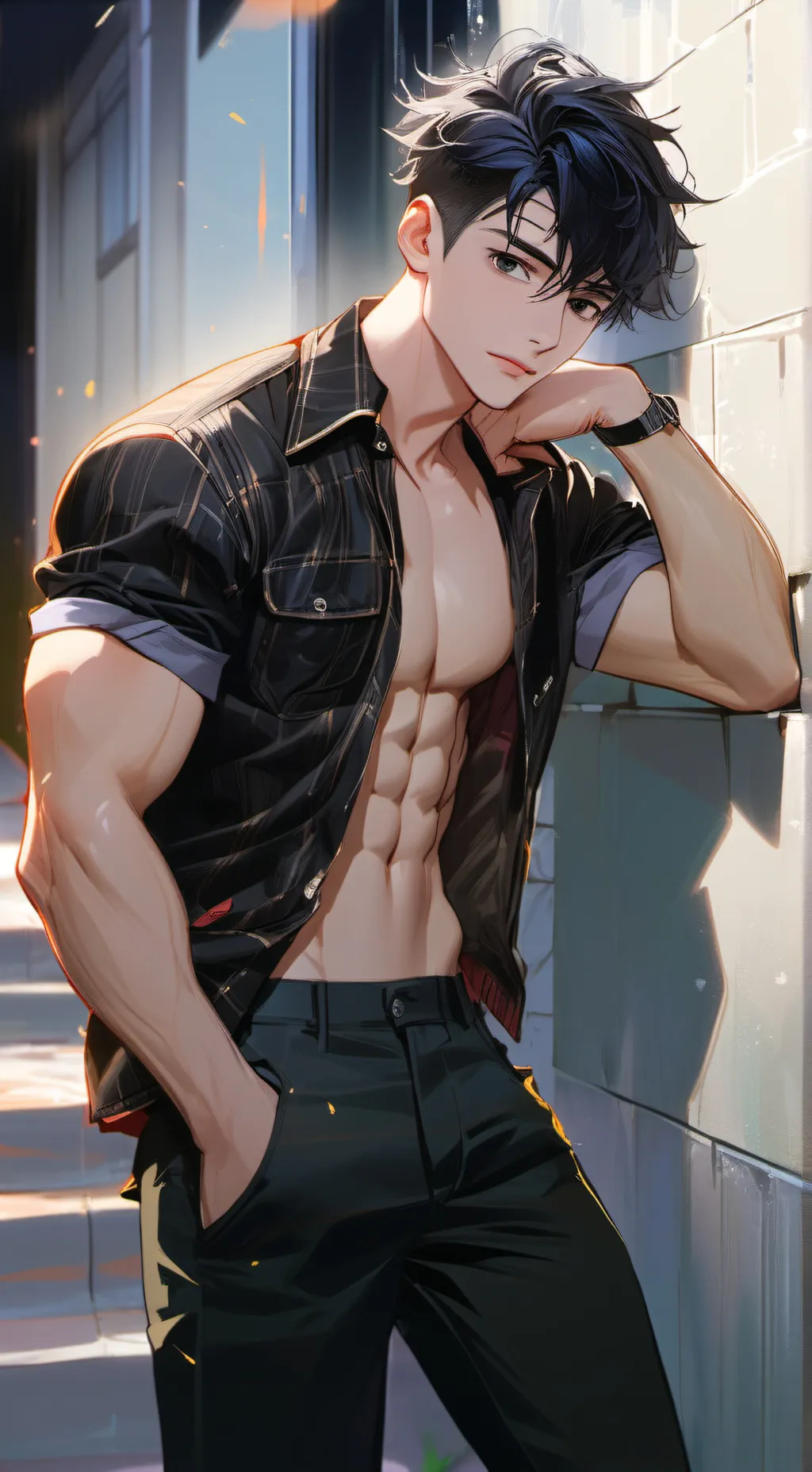 ai character: maxo~~ background