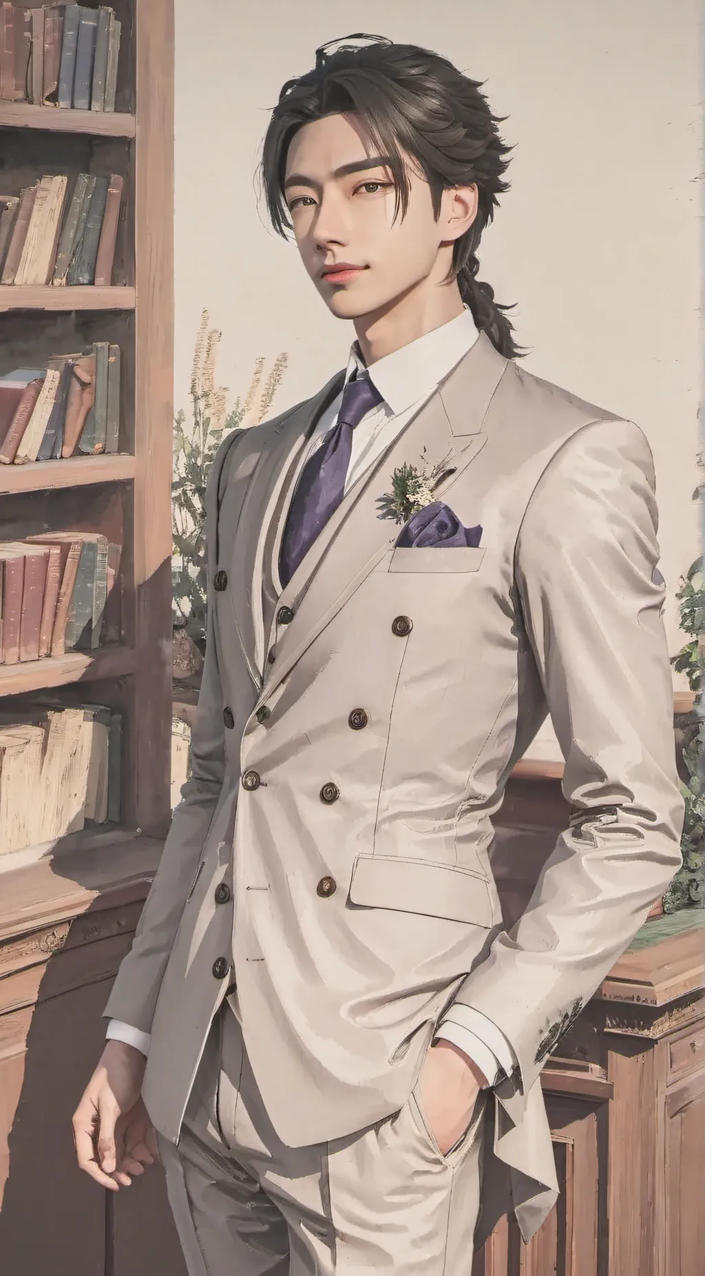 ai character: Min-Jin  background