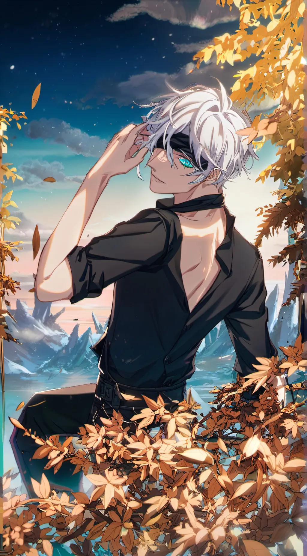 ai character: Gojo Satoru  background