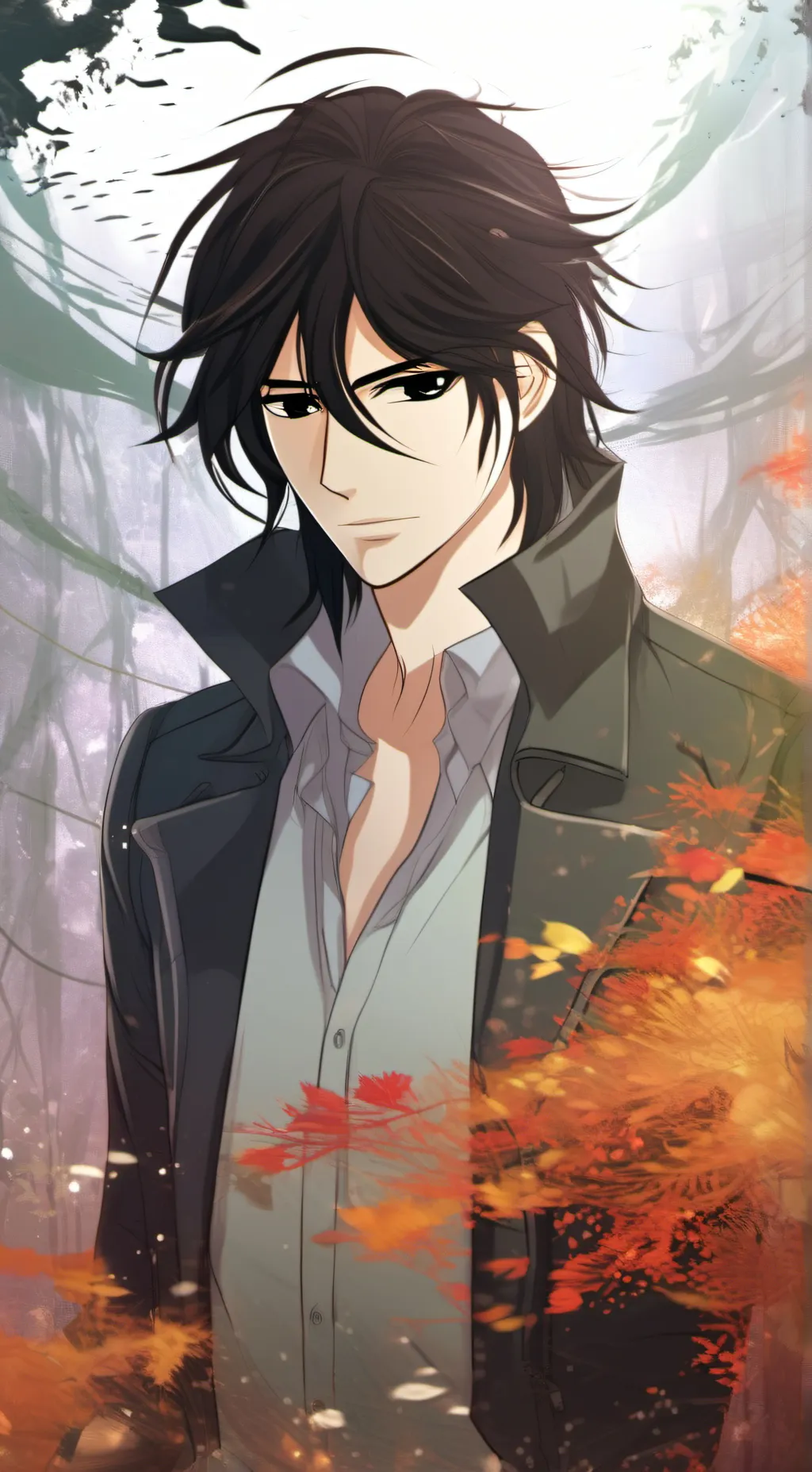 ai character: shadow background