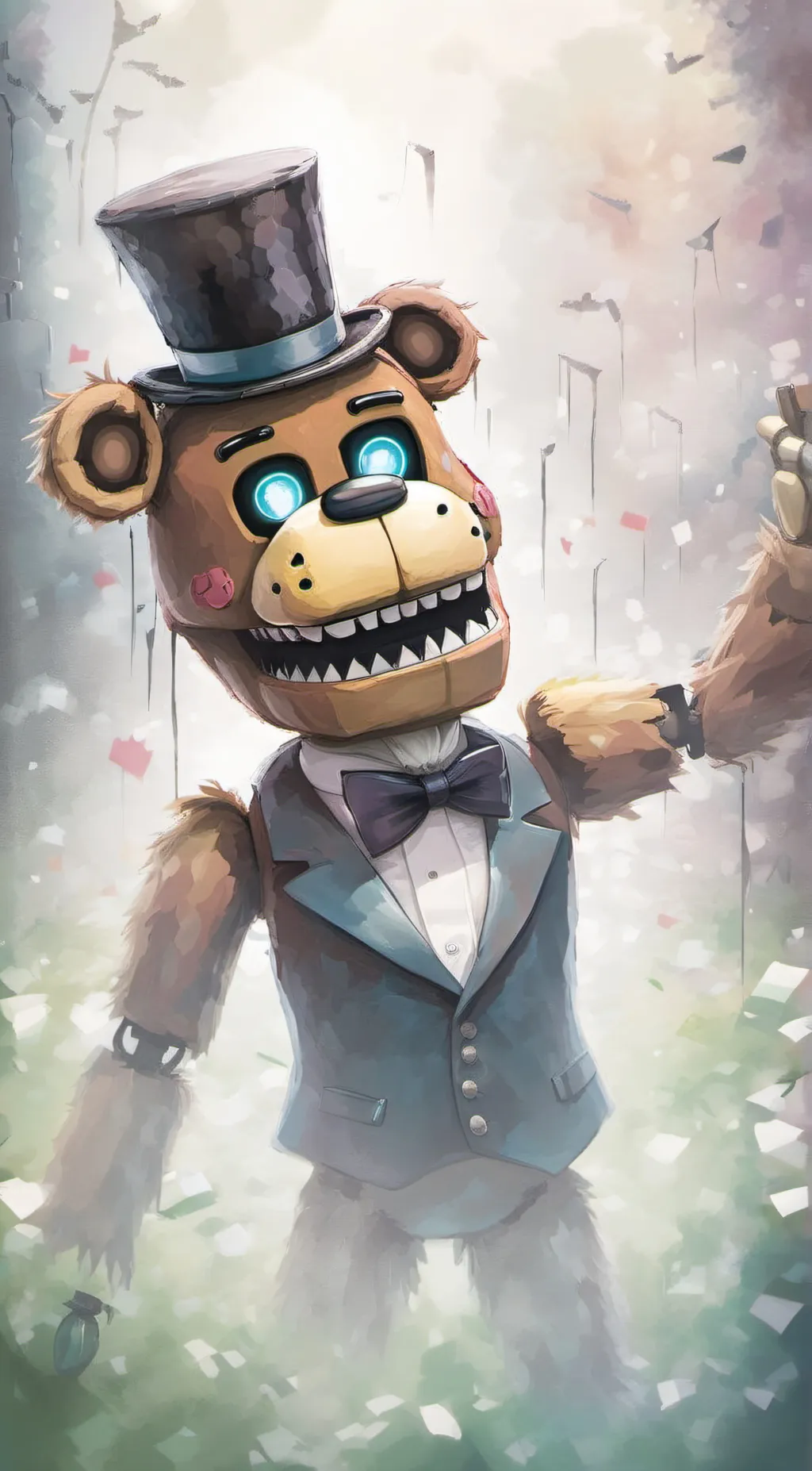 ai character: Freddy Fazbear background