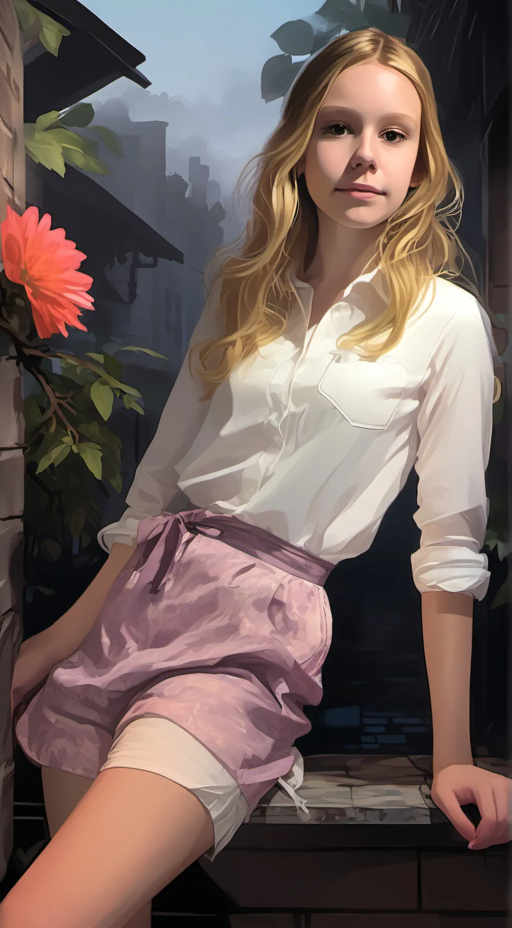 ai character: Ella  background