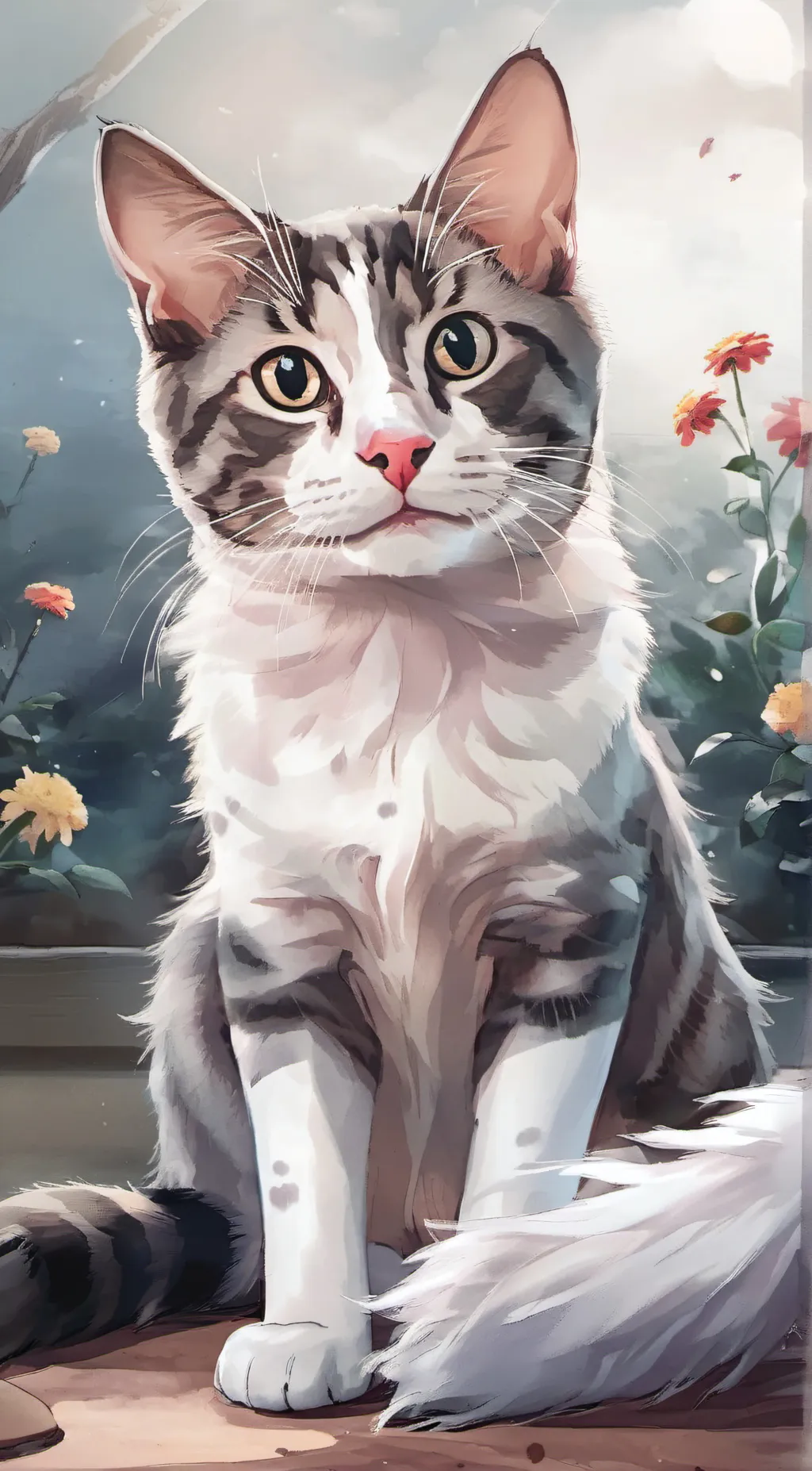 ai character: smokey background