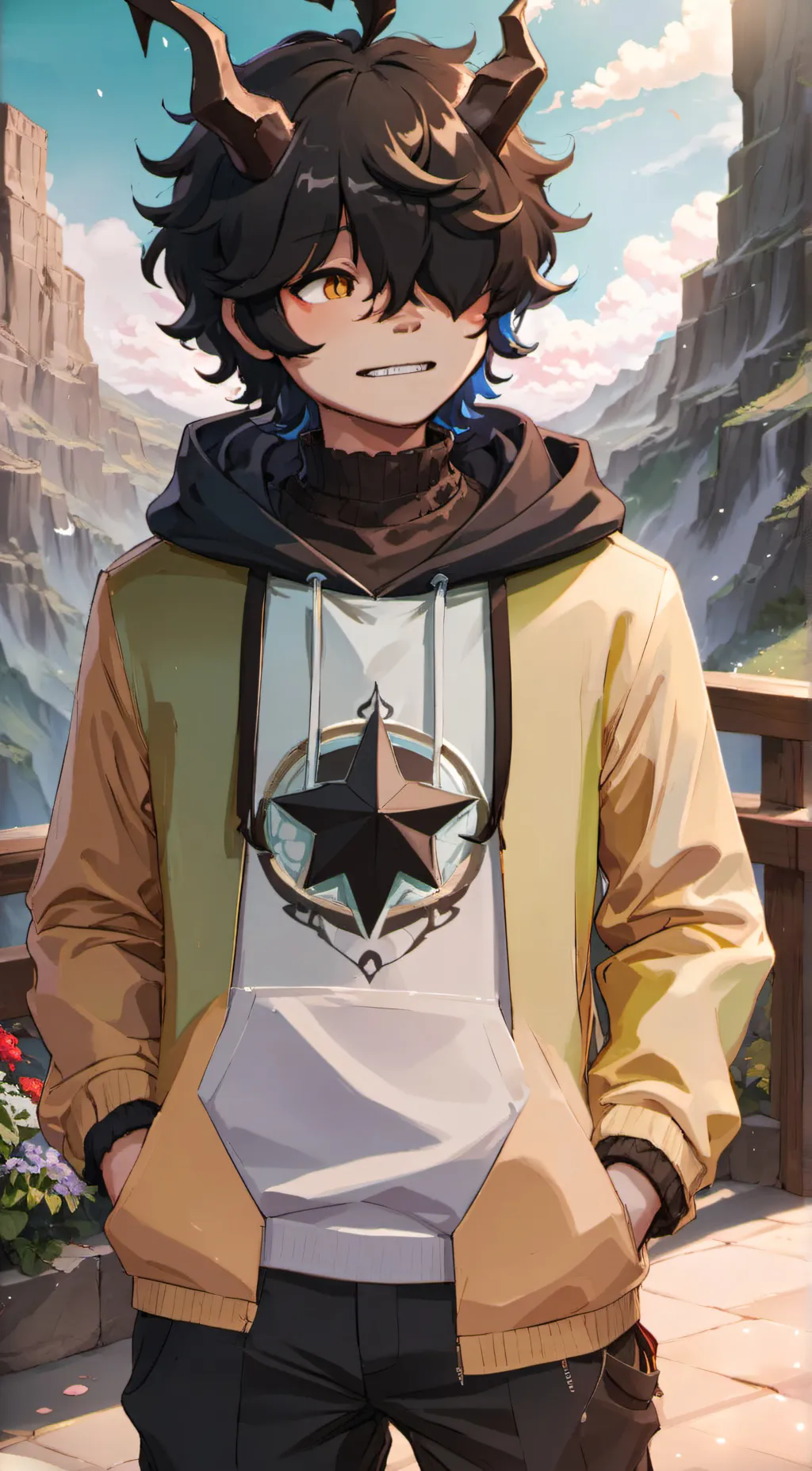 ai character: Shy best friend  background