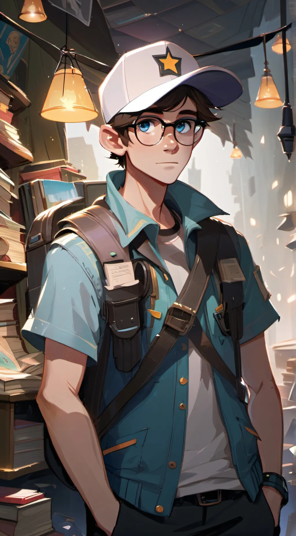 ai character: Diper (dip stick) background