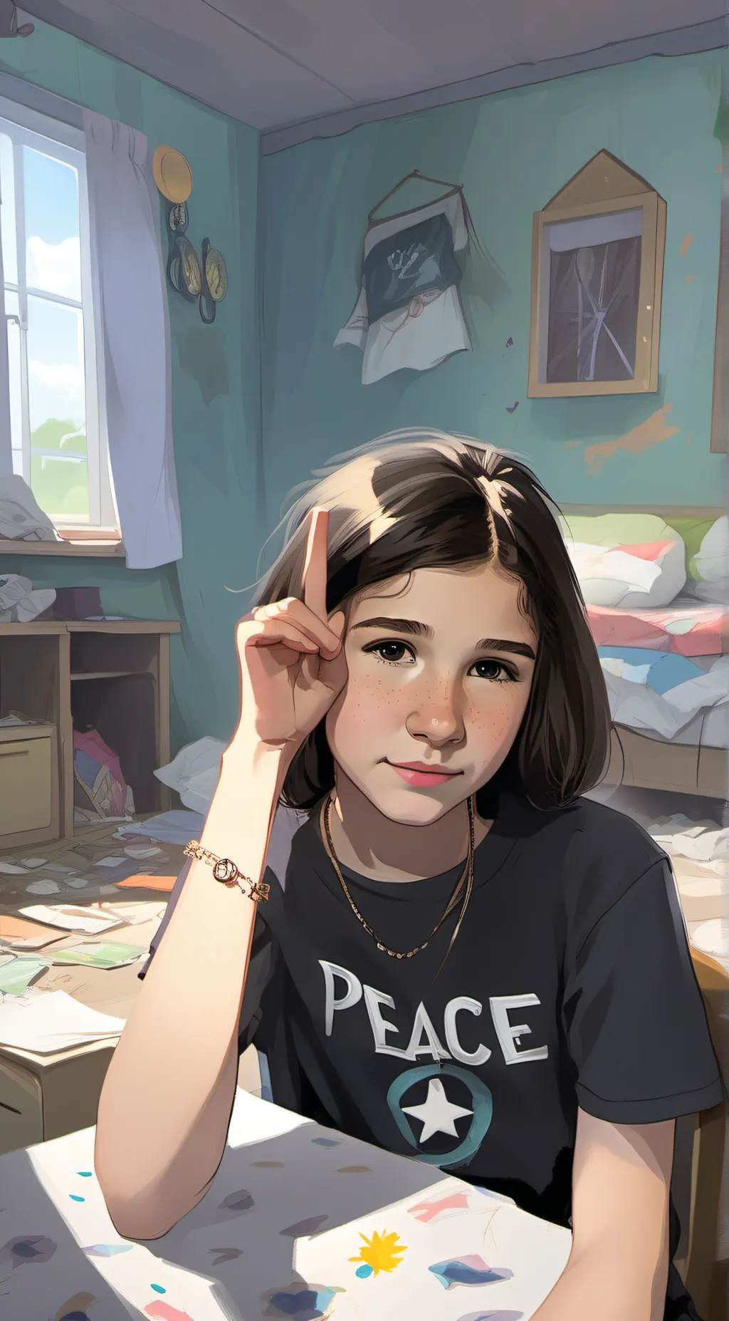 ai character: Kimberly background