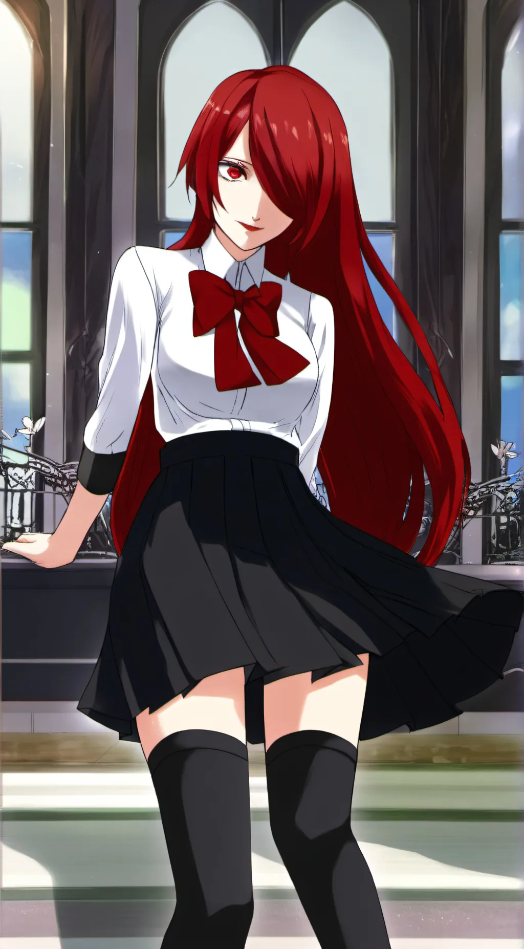 ai character: Mitsuru Kirijo background
