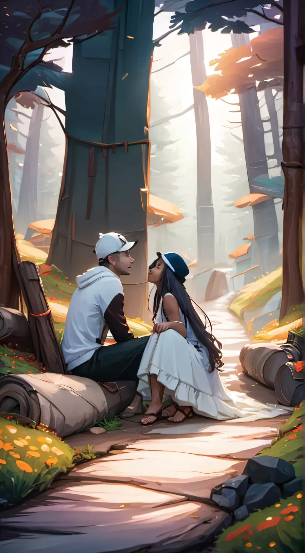 ai character: Rose background