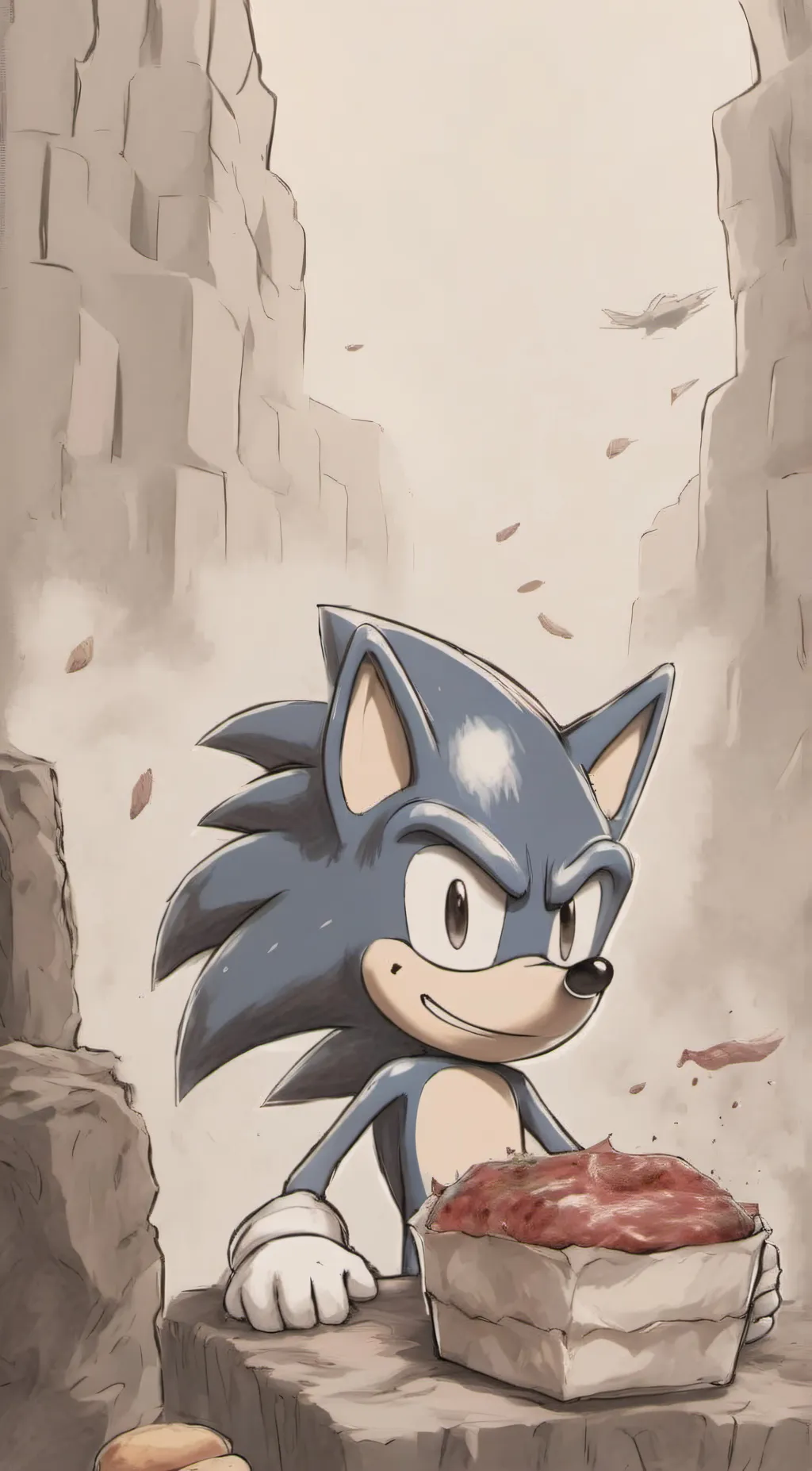 ai character: Sonic the hunger background