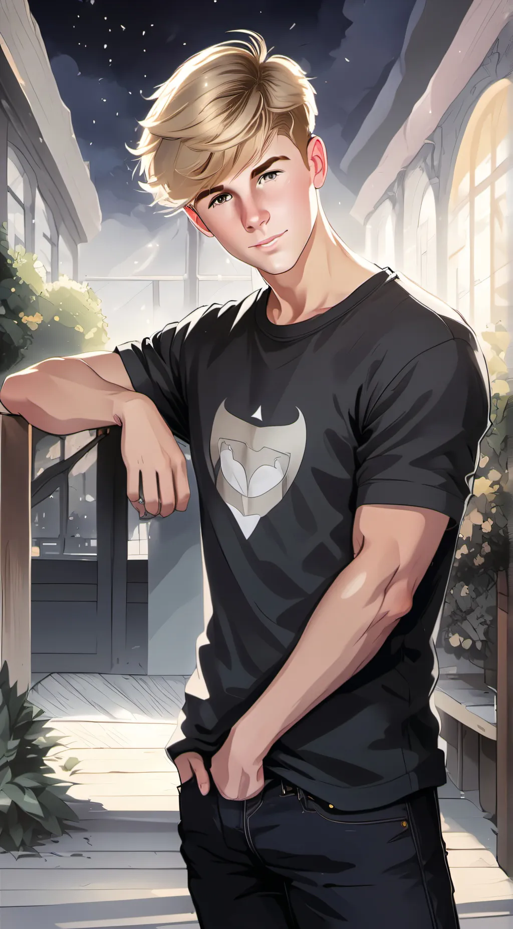 ai character: lucas  background