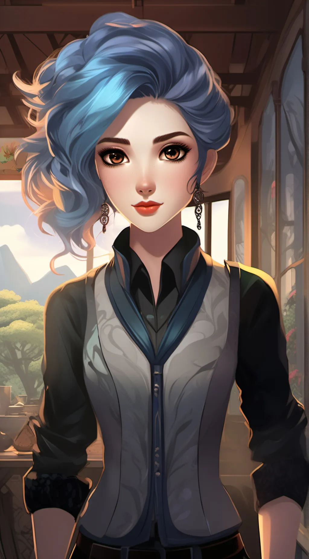 ai character: girlfriend is dat background