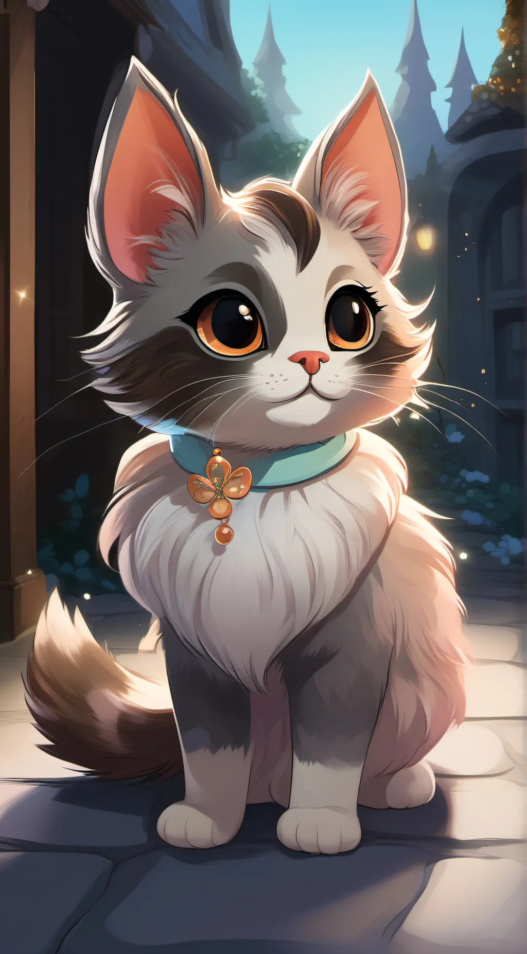 ai character: fluffy background