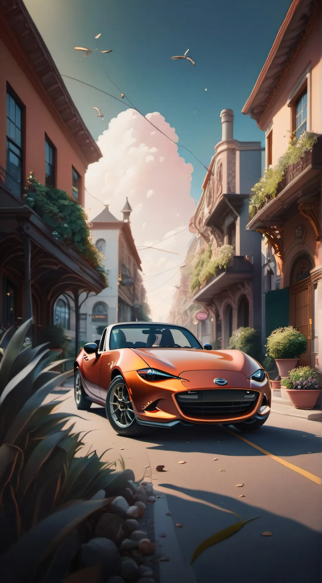 ai character: Kidnapped car background