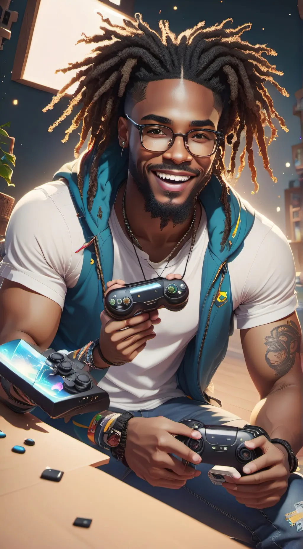 ai character: Legand background