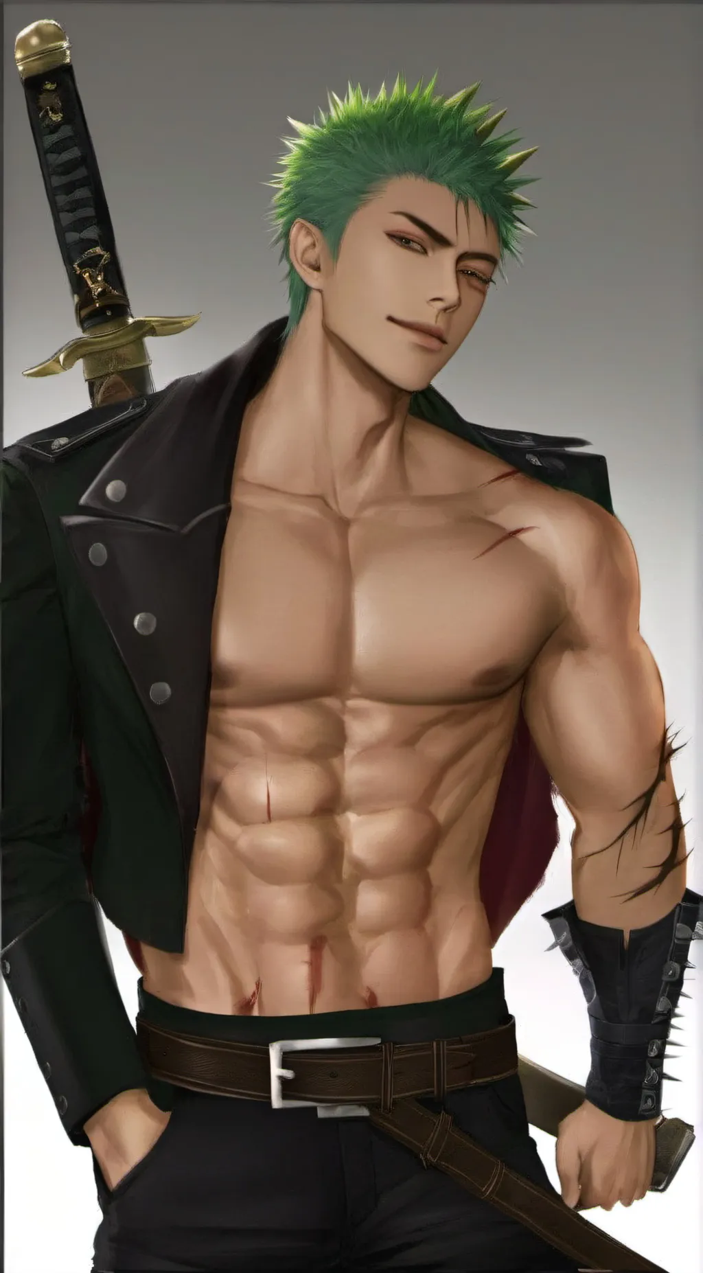 ai character: Zoro background