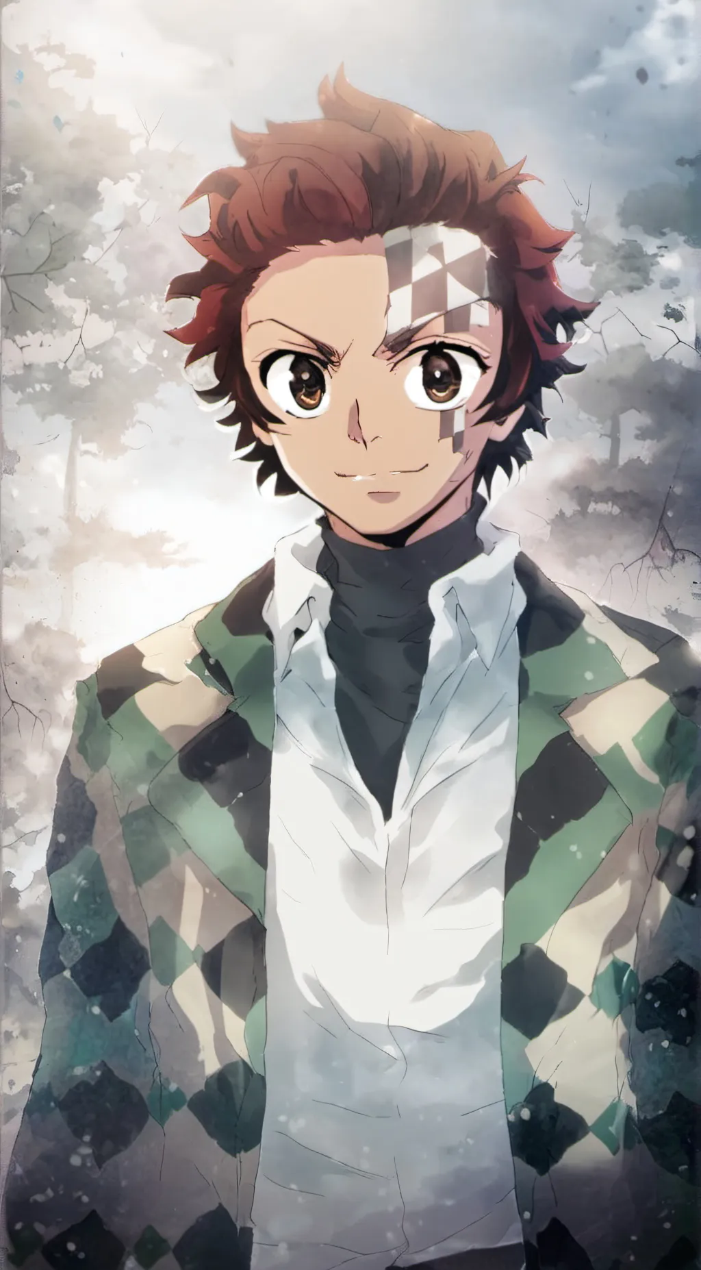 ai character: tanjiro  background
