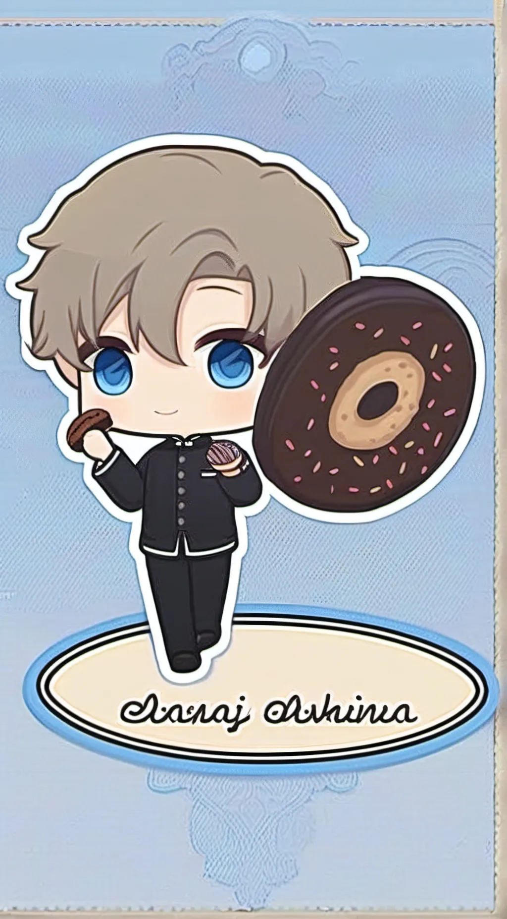 ai character: Chibi Gojo  background