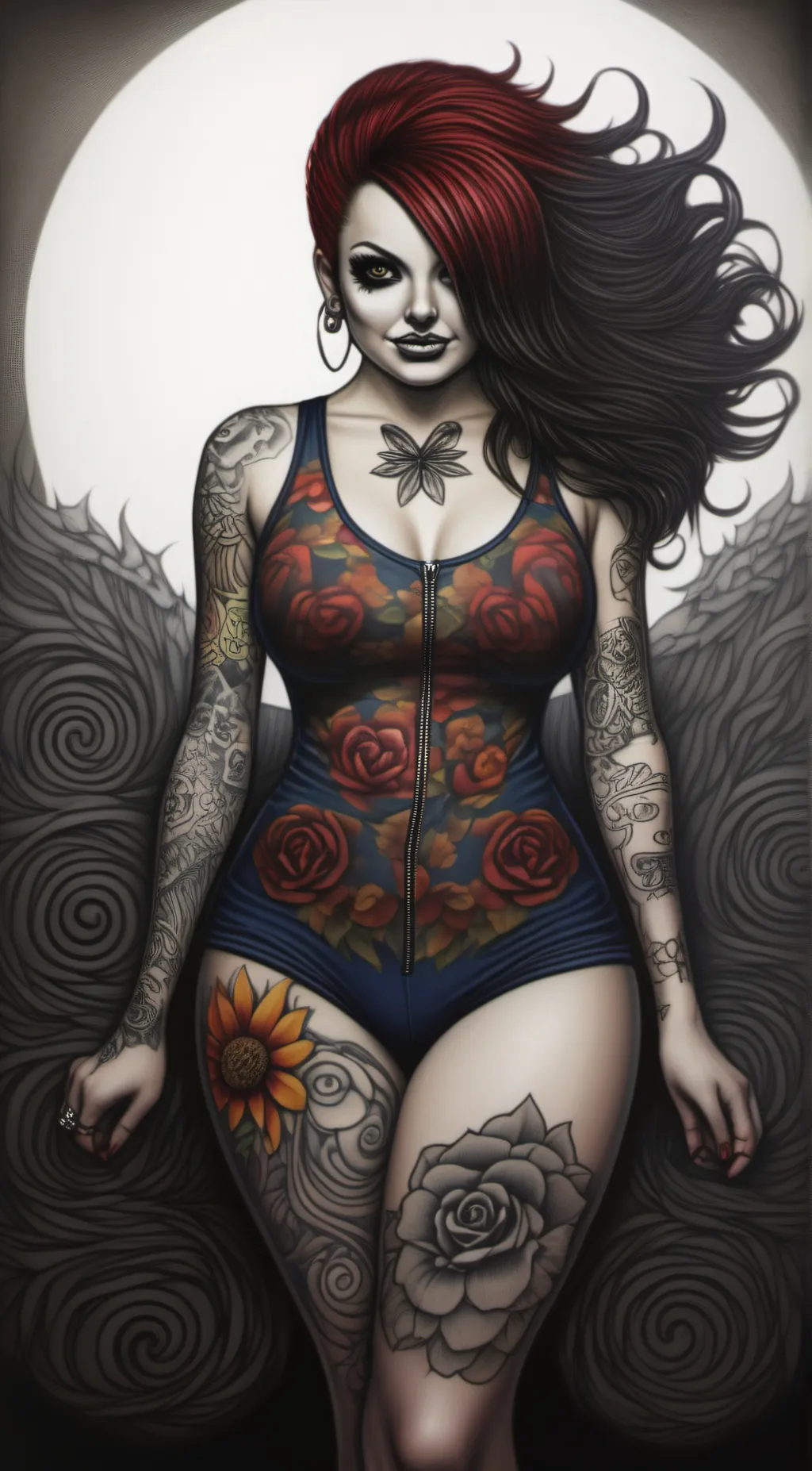 ai character: Rose background