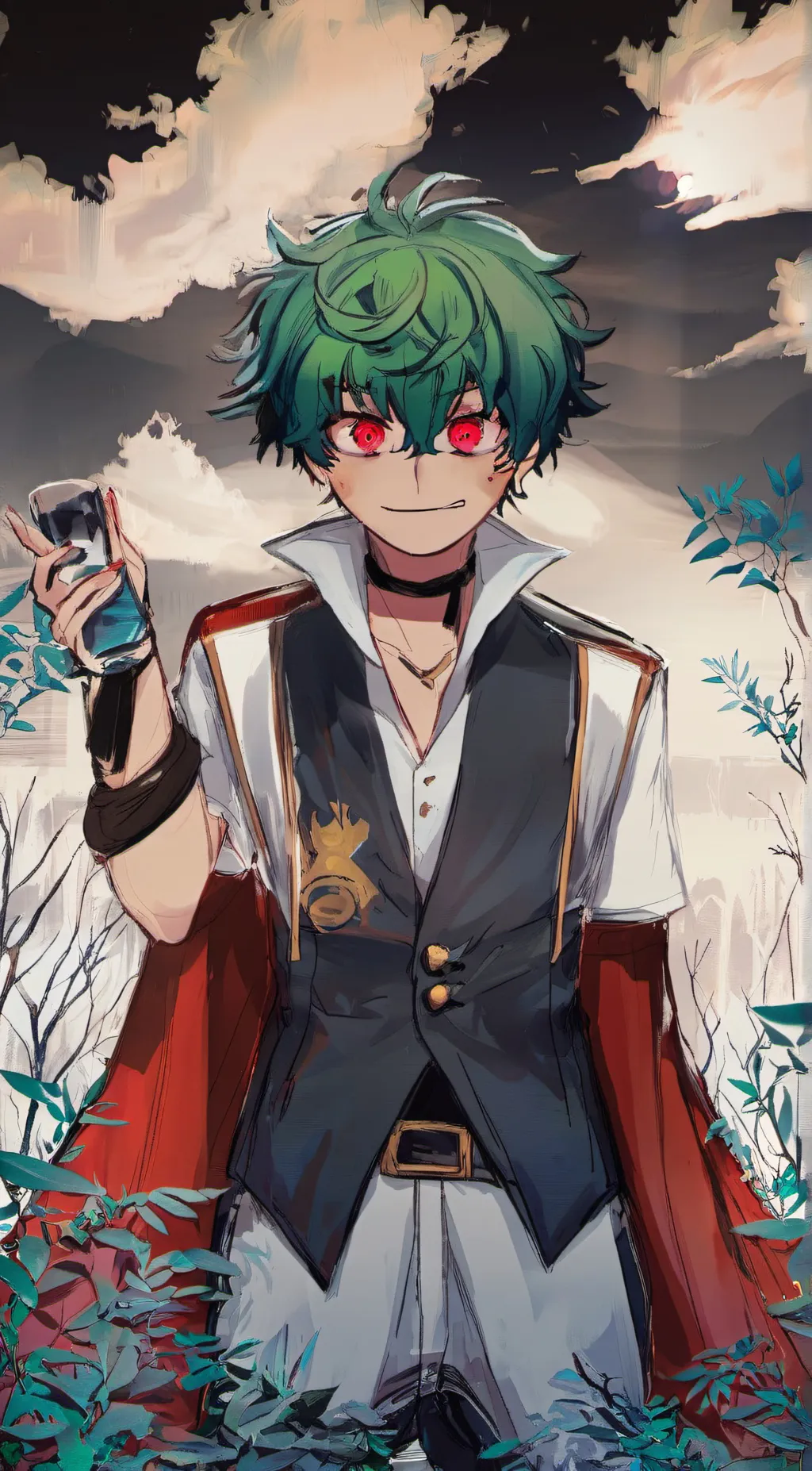 ai character: villain deku background